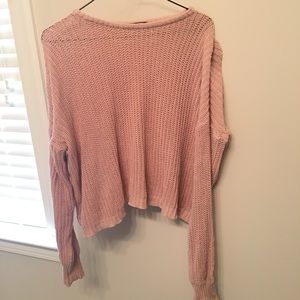 Brandy Melville Blush Pink Knit Bronx Sweater